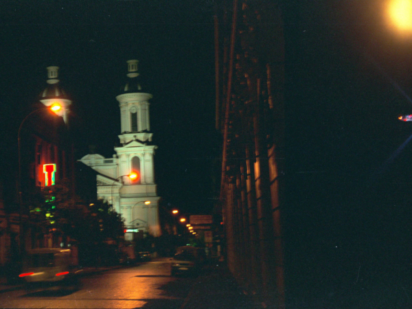 Osvícený kostel.