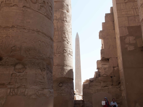 Obelisk královny Hatšepsut.