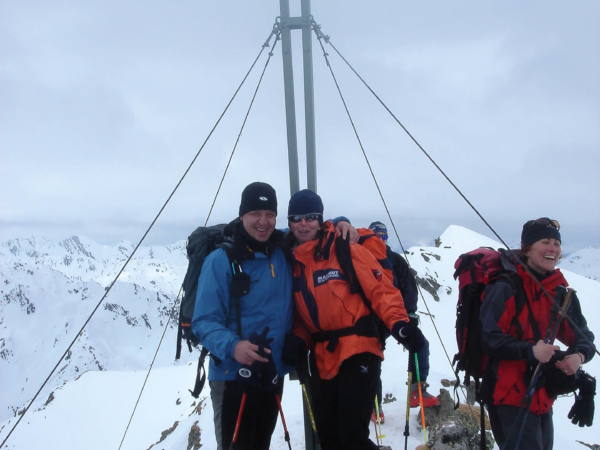 Na vrcholu Salzachgeieru 2460m, povinné vrcholové foto.