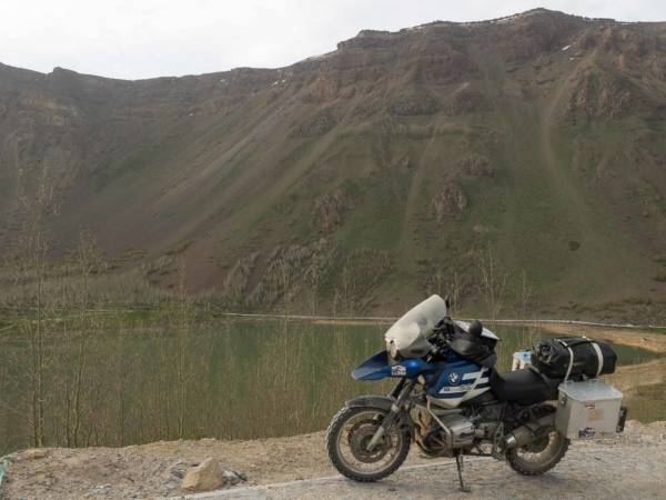 Vulkanické jezero Nemrut - to menší.