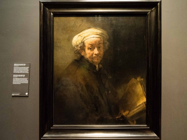 Rembrandt - autoportrét.