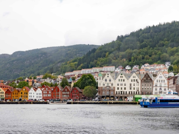 Celkový pohled na Bryggen.